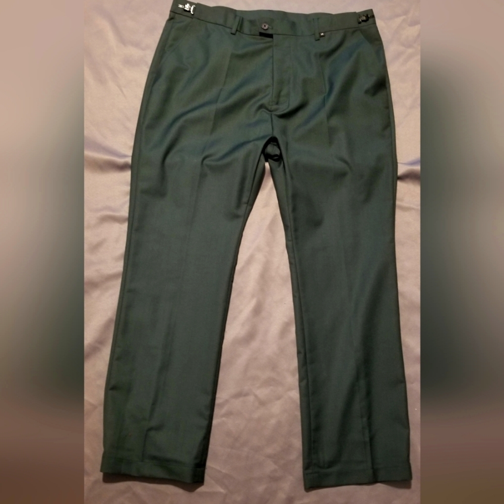 Dark Green Suit Pants